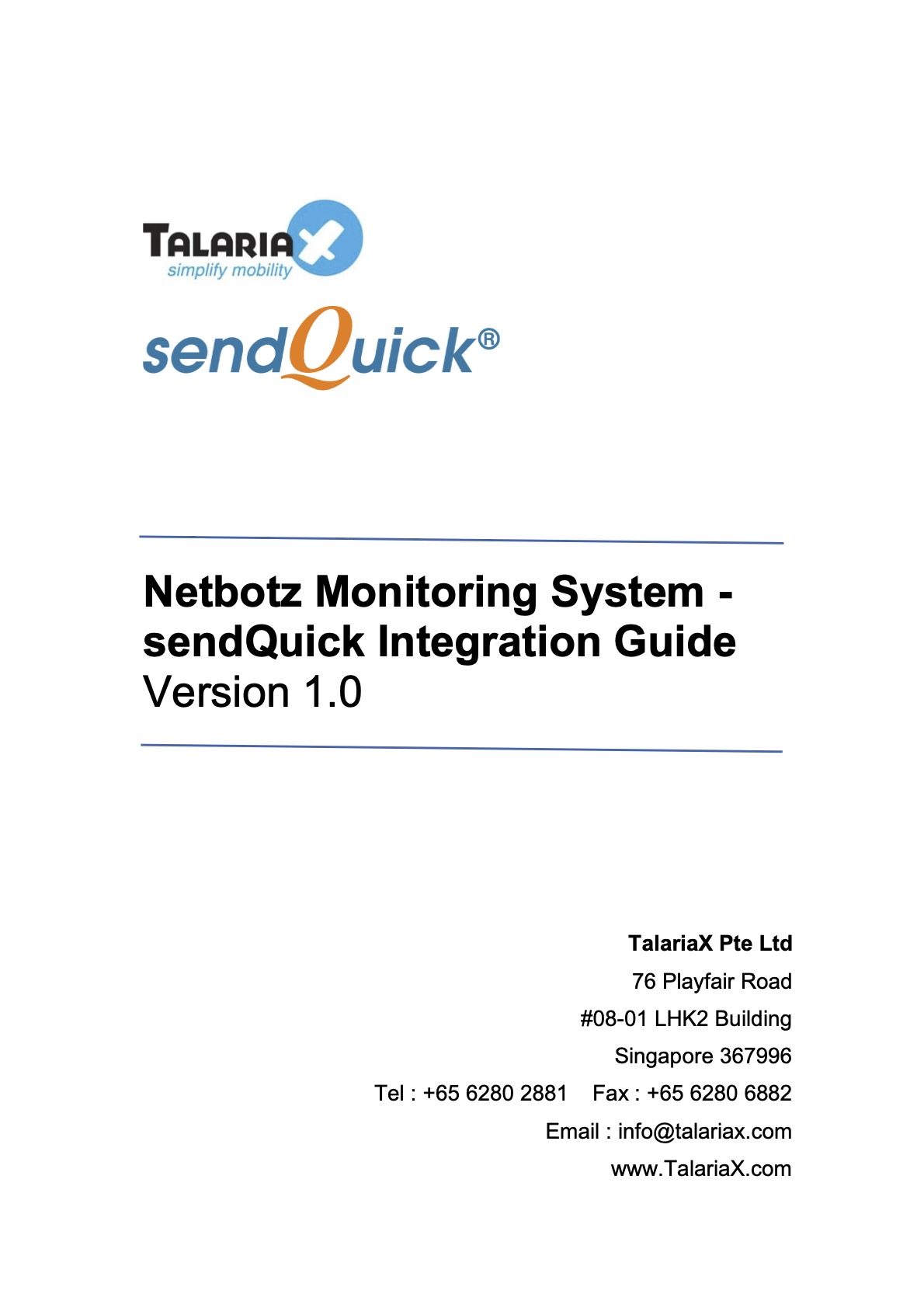 You are currently viewing Netbotz Monitoring System and sendQuick Integration Guide V1.0